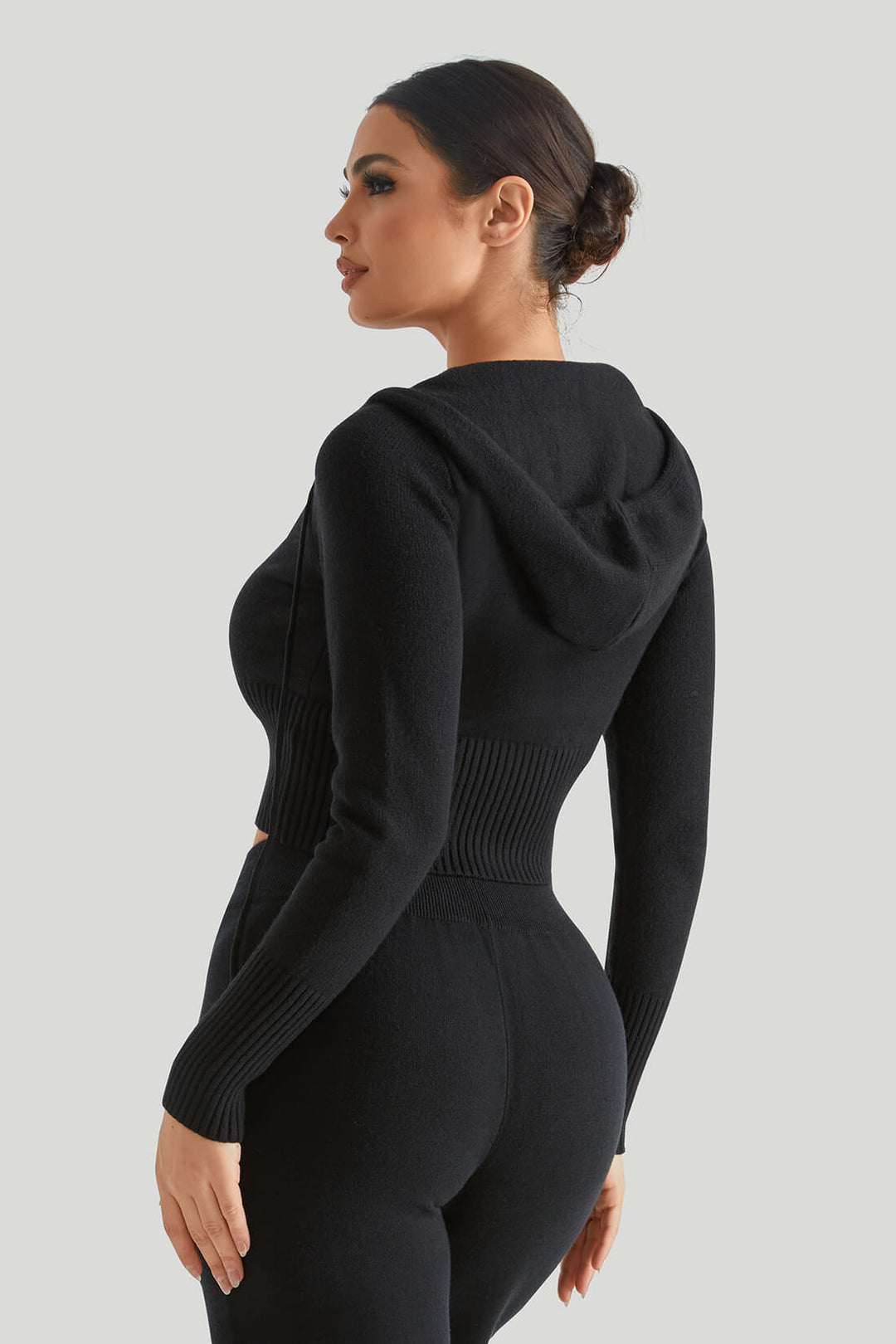 Two-Way Zipper Knitwear Top