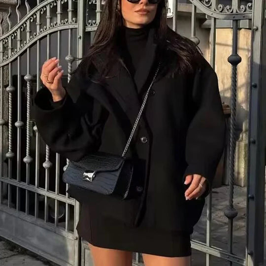 Jazzy Oversized Wool Coat