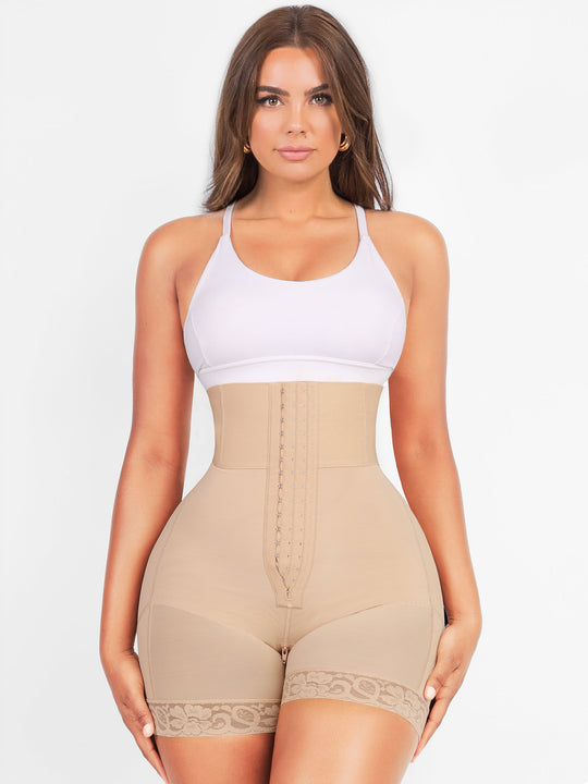Valentina 2.0 - Hoog Getailleerd Body Shaper 3 Rijen Haakjes En Baleinen