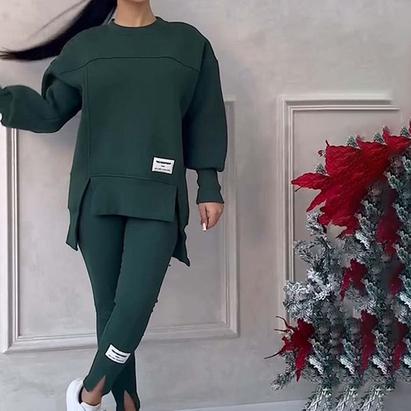 Casual set met sweatshirt en legging voor dames