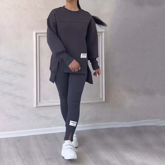 Casual set met sweatshirt en legging voor dames