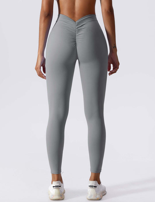 V-back Ruched Leggings