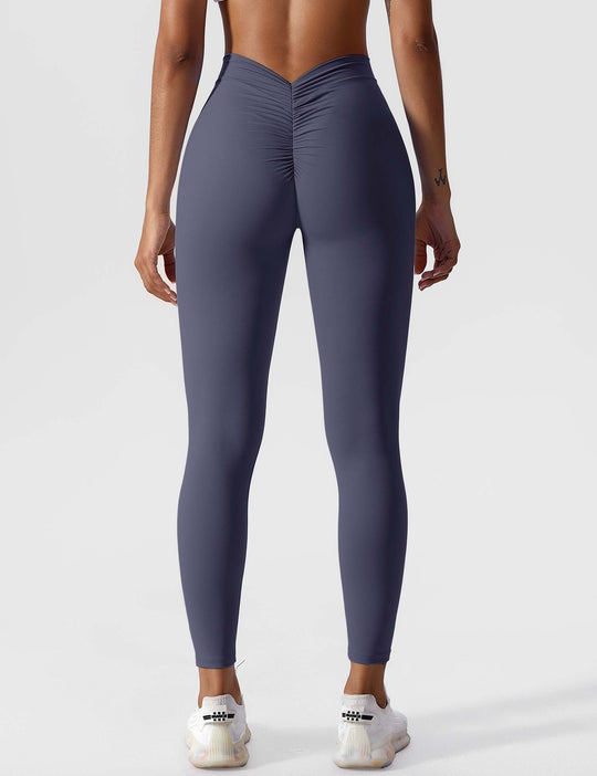 V-back Ruched Leggings