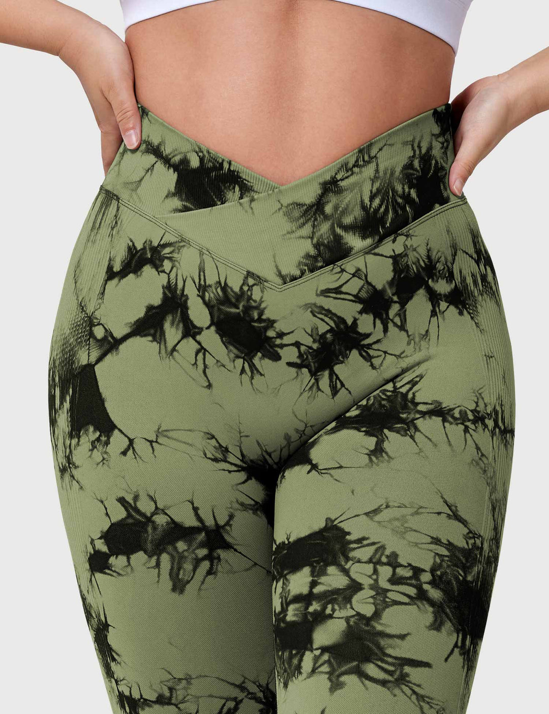 V-Waistband Tie Dye Leggings