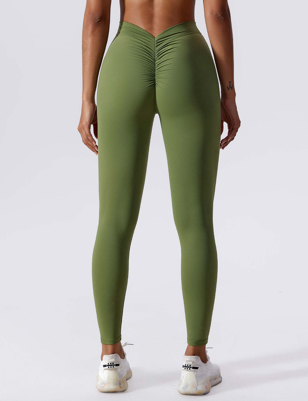 V-back Ruched Leggings