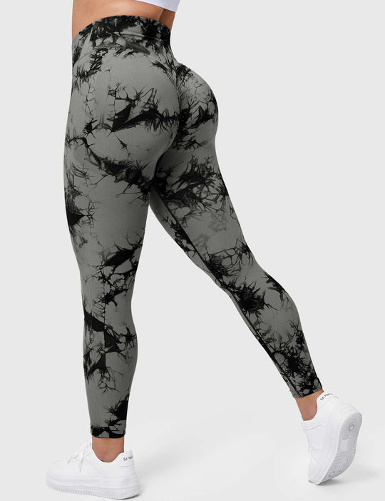 V-Waistband Tie Dye Leggings