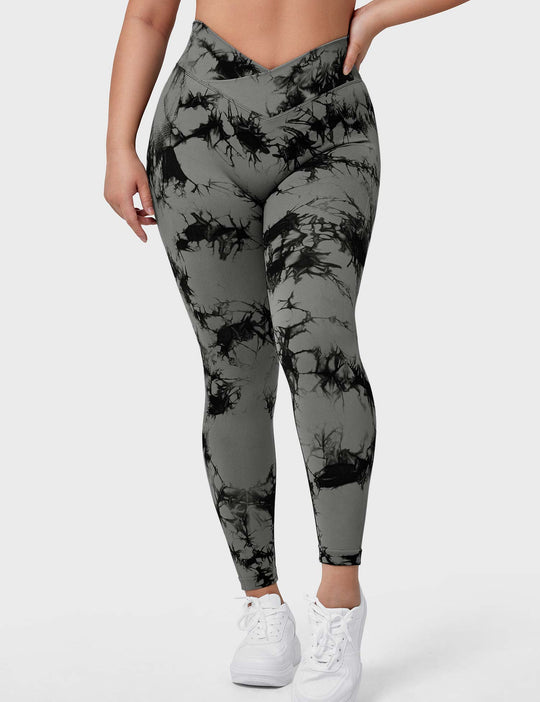 V-Waistband Tie Dye Leggings