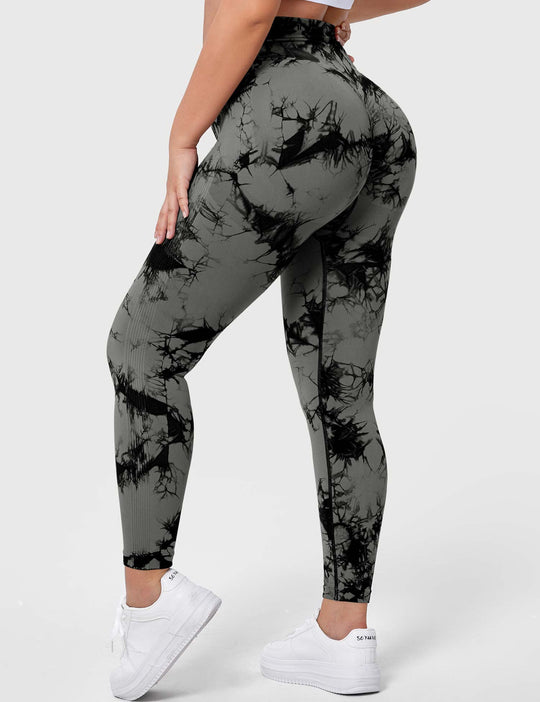 V-Waistband Tie Dye Leggings