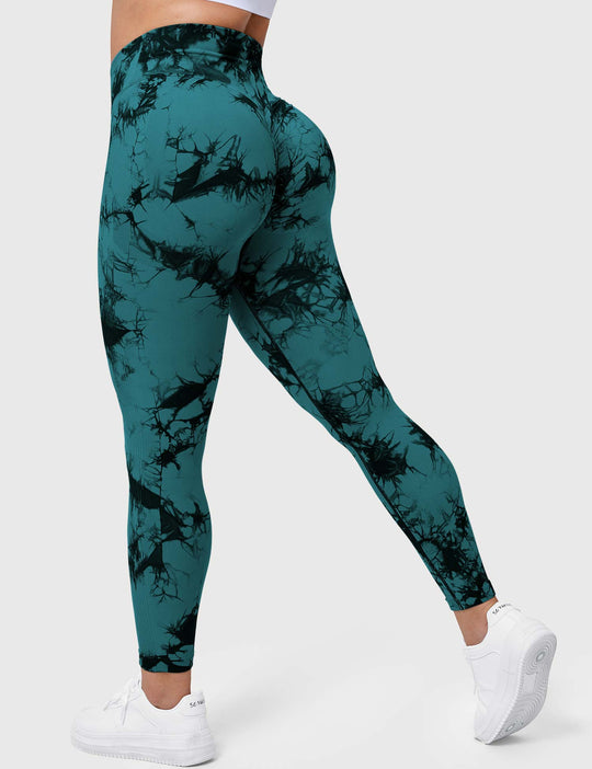 V-Waistband Tie Dye Leggings