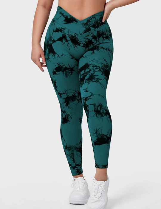 V-Waistband Tie Dye Leggings