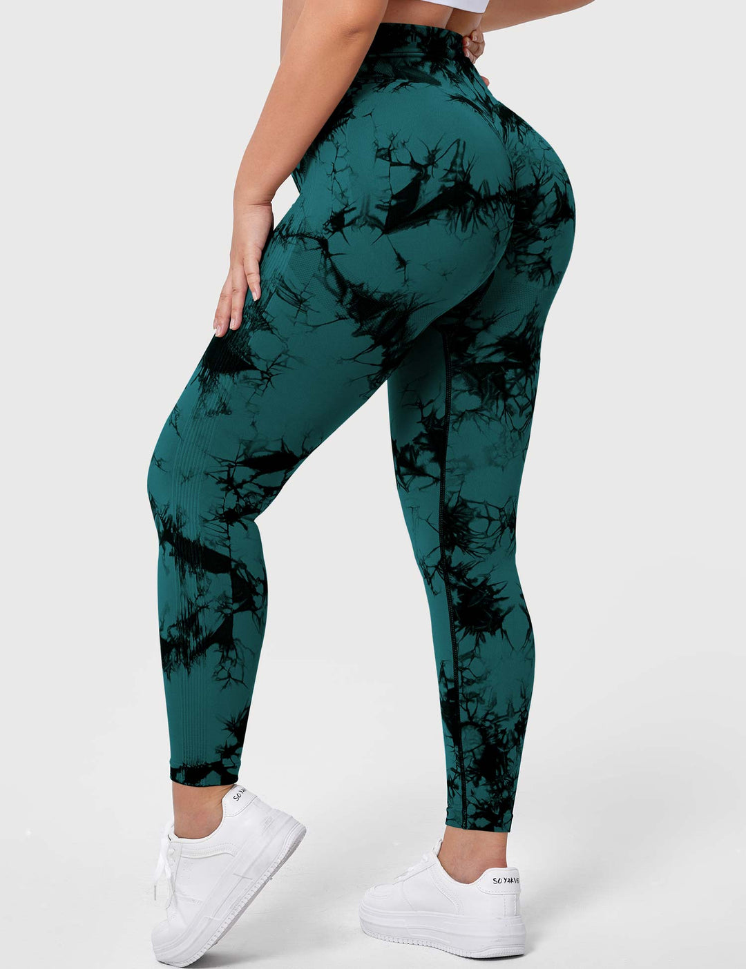 V-Waistband Tie Dye Leggings