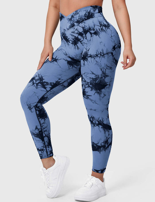 V-Waistband Tie Dye Leggings