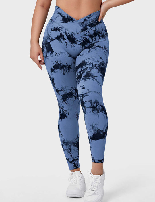 V-Waistband Tie Dye Leggings