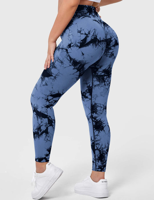 V-Waistband Tie Dye Leggings