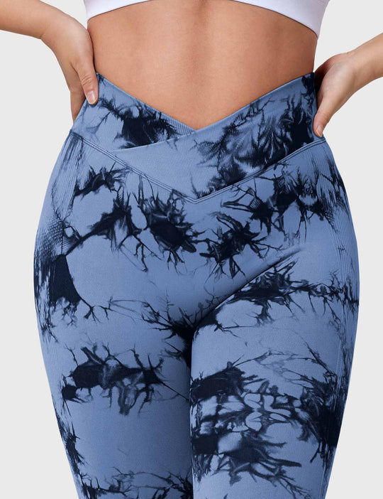 V-Waistband Tie Dye Leggings