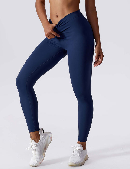 V-back Ruched Leggings