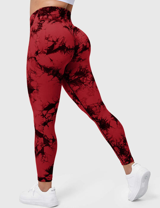 V-Waistband Tie Dye Leggings