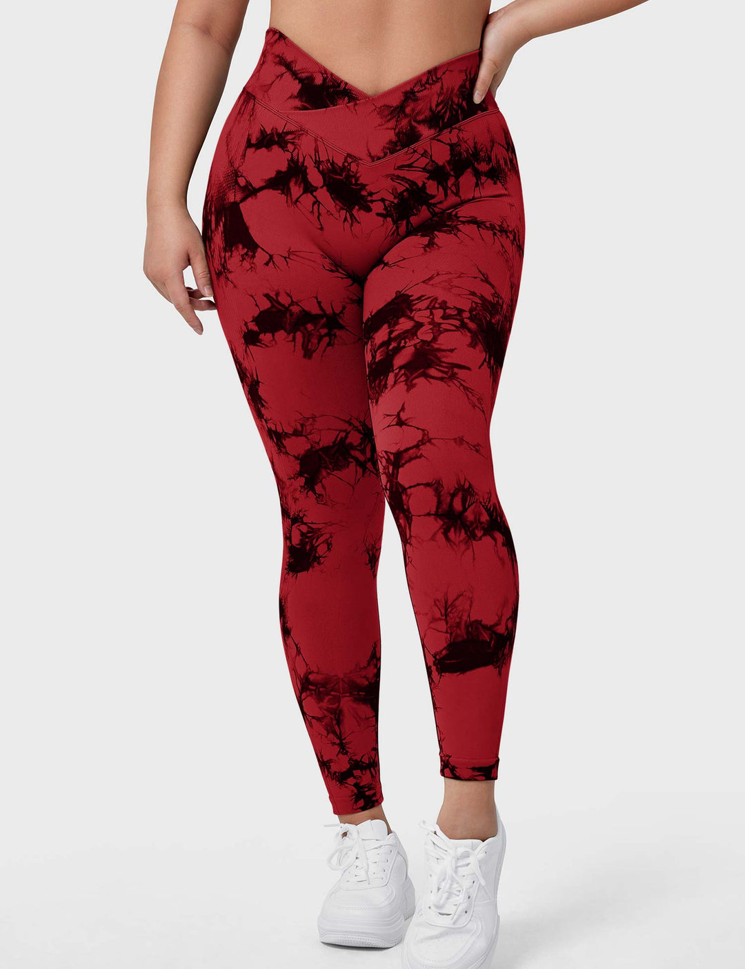 V-Waistband Tie Dye Leggings