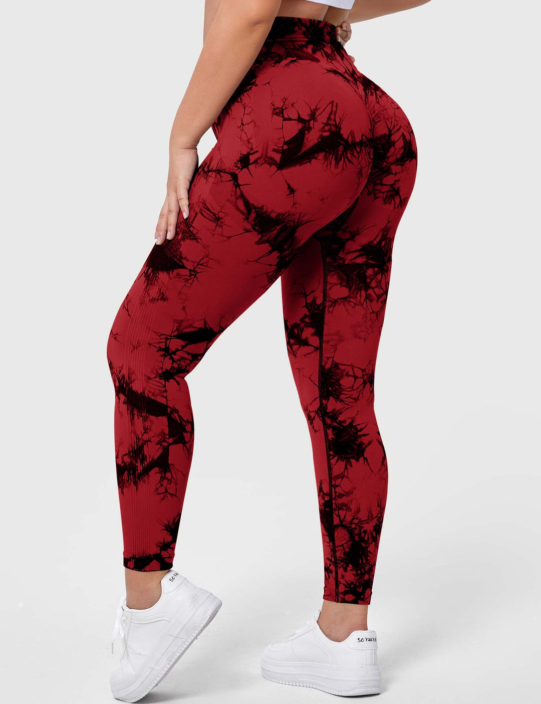 V-Waistband Tie Dye Leggings