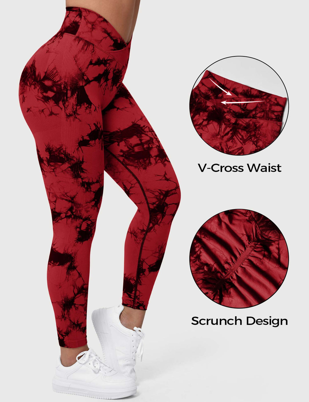 V-Waistband Tie Dye Leggings