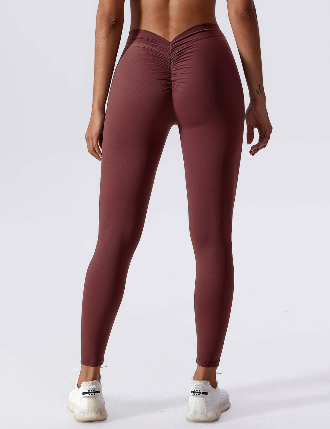 V-back Ruched Leggings